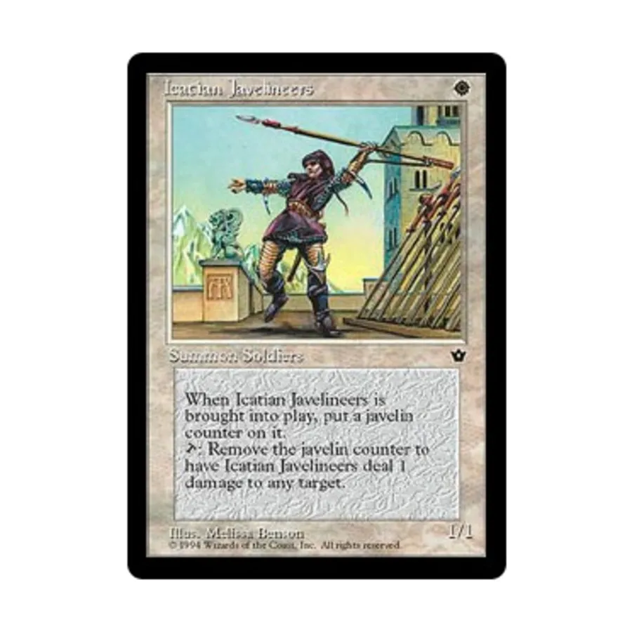 CCG Икатийские дротики - Вер. 2 (С3), MTG - Fallen Empires
CCG Икатийские дротики - Вер. 2 (С3), MTG - Fallen Empires