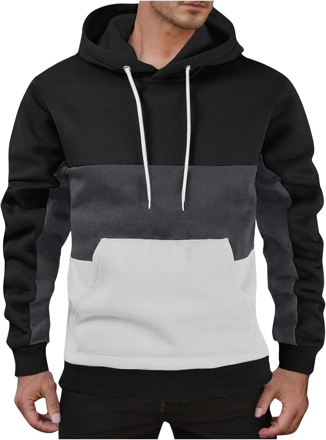 Толстовка с капюшоном для мужчин Color Block с карманом
Толстовка с капюшоном для мужчин Color Block с карманом