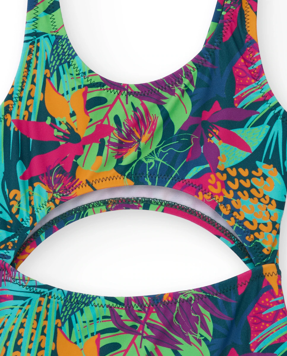 Детский купальник для девочки с тропическим принтом и разрезом Tuc tuc, мультиколор
Детский купальник для девочки с тропическим принтом и разрезом Tuc tuc, мультиколор