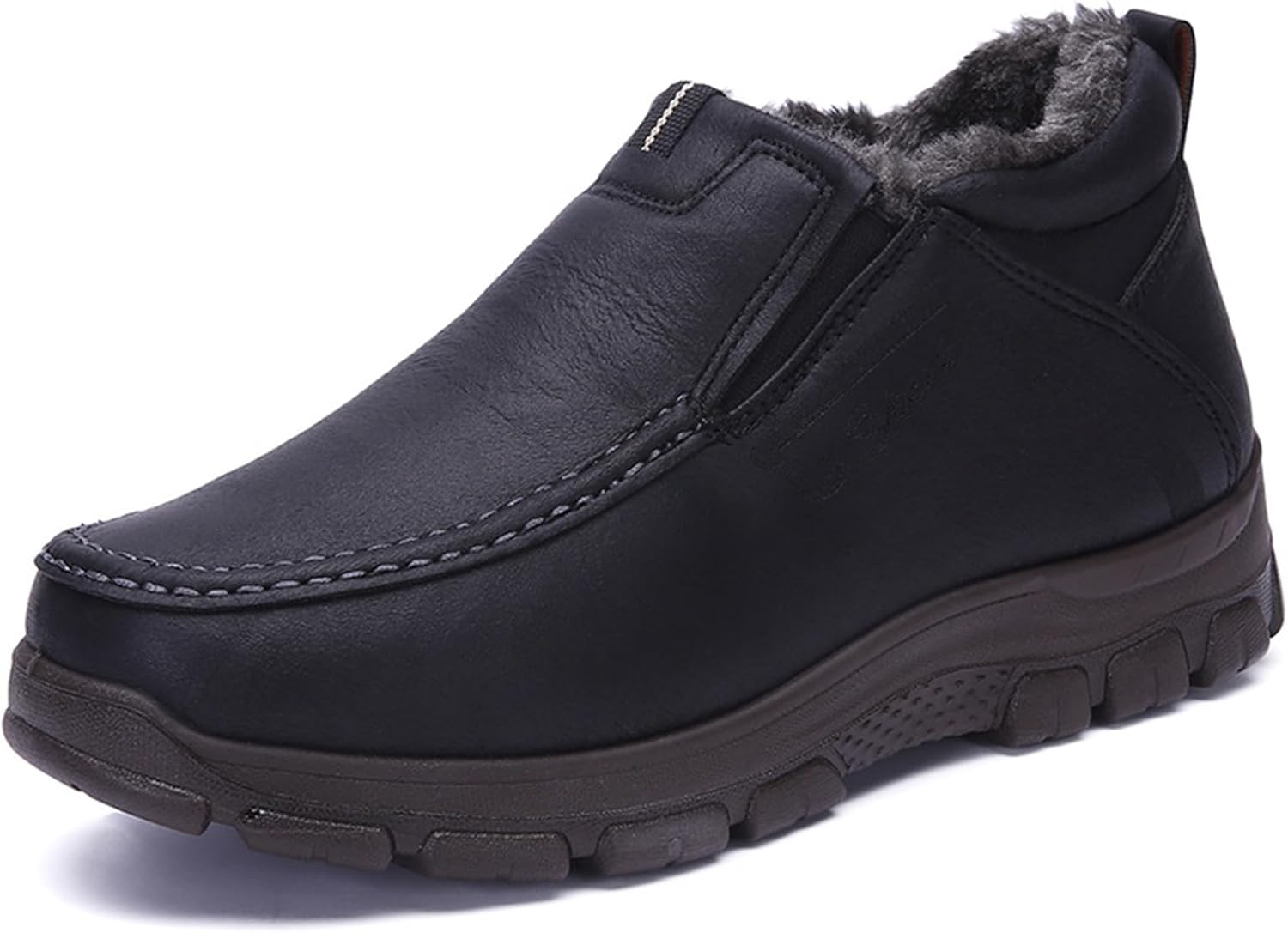 Мужские зимние ботинки с меховой подкладкой, удобные сапожки без застежек для среднего возраста и пожилых, повседневная обувь Generic, серый
Мужские зимние ботинки с меховой подкладкой, удобные сапожки без застежек для среднего возраста и пожилых, повседневная обувь Generic, серый