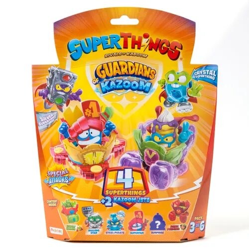 Набор из 4 фигурок Super Things + 2 транспортных средств Guardians Of Kazoom S9 Pack3Of6 Magic Box
Набор из 4 фигурок Super Things + 2 транспортных средств Guardians Of Kazoom S9 Pack3Of6 Magic Box