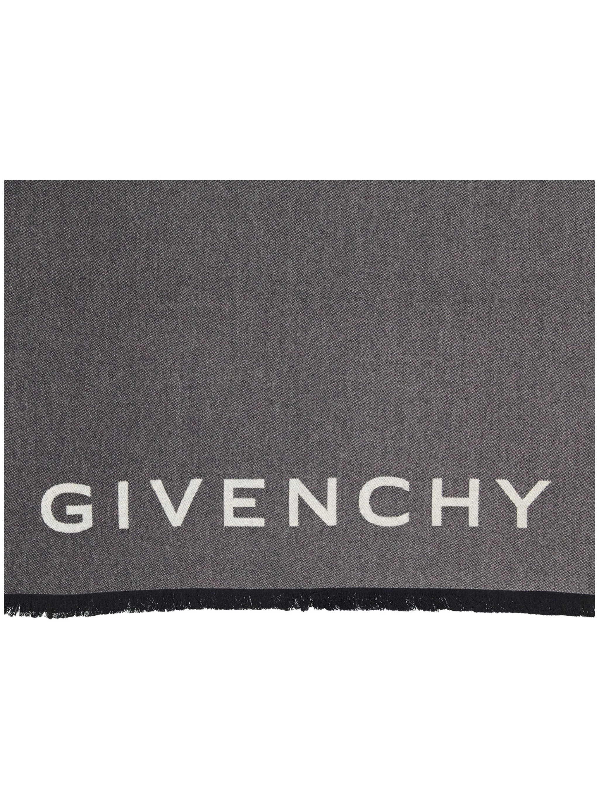 Шарф с логотипом Givenchy, серый
Шарф с логотипом Givenchy, серый