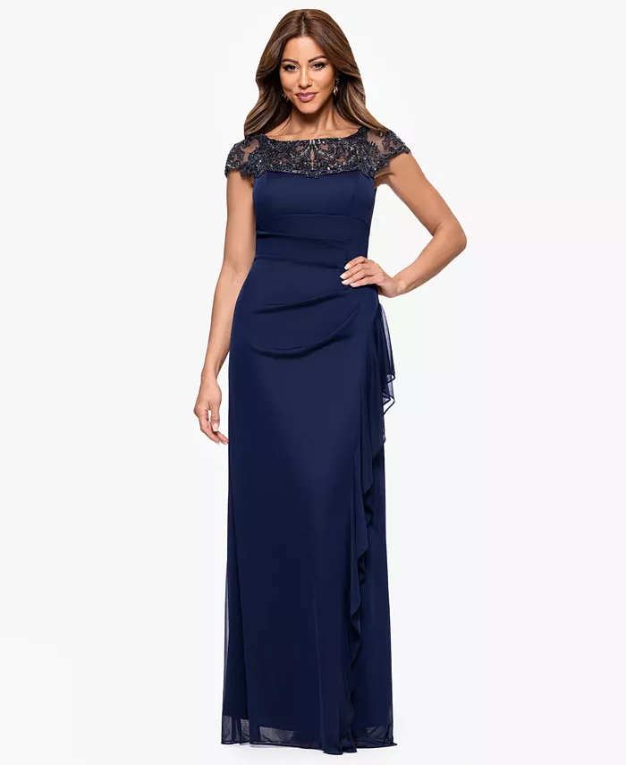 Платье Petite с короткими рукавами XSCAPE, синий
Платье Petite с короткими рукавами XSCAPE, синий