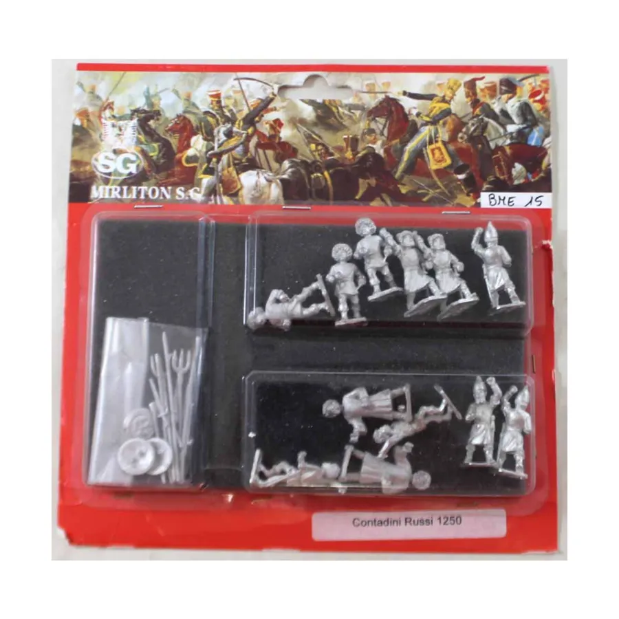 Русские Крестьяне, Historical Miniatures - Medieval (28mm) (Mirliton SG) 
Русские Крестьяне, Historical Miniatures - Medieval (28mm) (Mirliton SG)