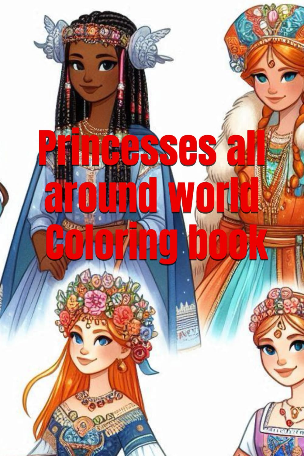 Princesses all around world. Coloring book (Independently published)
Princesses all around world. Coloring book (Independently published)