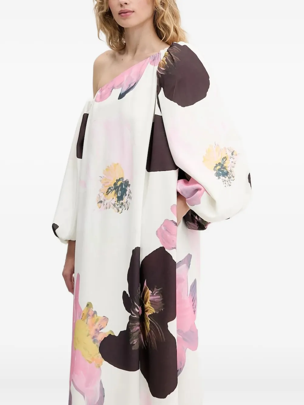 Платье макси с открытыми плечами и цветочным принтом Stine Goya, белый
Платье макси с открытыми плечами и цветочным принтом Stine Goya, белый