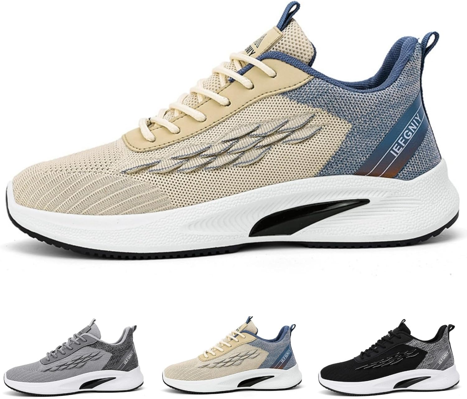 Мужские сетчатые кроссовки MACEFIL, массивные кроссовки, дышащие, с толстой подошвой, легкие, удобные, модные спортивные туфли для мужчин, бежевый
Мужские сетчатые кроссовки MACEFIL, массивные кроссовки, дышащие, с толстой подошвой, легкие, удобные, модные спортивные туфли для мужчин, бежевый