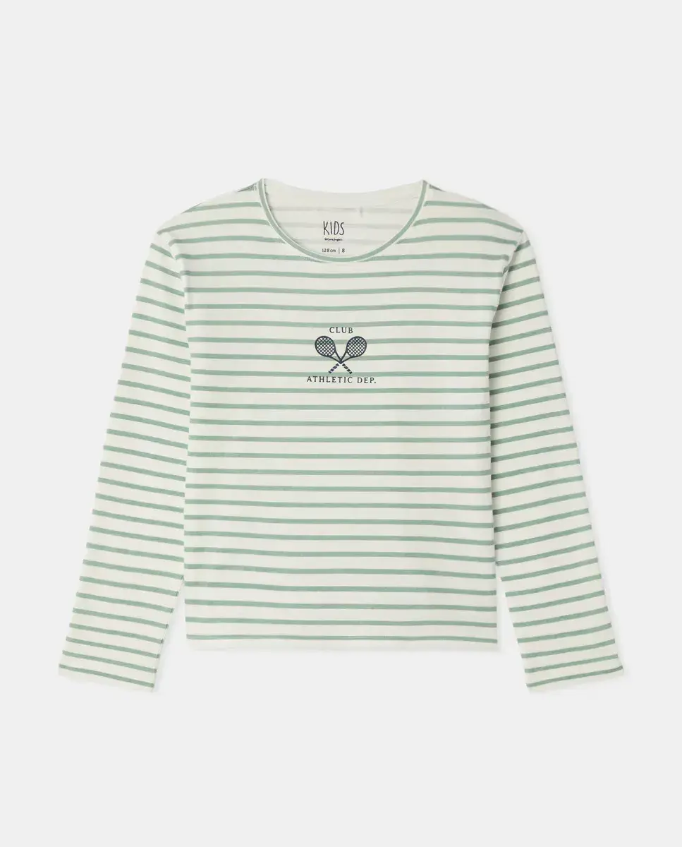 Детская футболка с длинным рукавом в полоску Kids El Corte Inglés, белый
Детская футболка с длинным рукавом в полоску Kids El Corte Inglés, белый