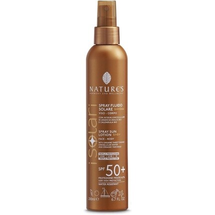 Nature's I Solari Солнцезащитный спрей для лица и тела для детей SPF50+ 200 мл Bios Line
Nature's I Solari Солнцезащитный спрей для лица и тела для детей SPF50+ 200 мл Bios Line