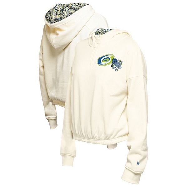 Женская кроп-толстовка с капюшоном Carolina Hurricanes quarter-zip в кремовом цвете с цветочным принтом New Era, Бежевый, Женская кроп-толстовка с капюшоном Carolina Hurricanes quarter-zip в кремовом цвете с цветочным принтом New Era
Женская кроп-толстовка с капюшоном Carolina Hurricanes quarter-zip в кремовом цвете с цветочным принтом New Era, Бежевый, Женская кроп-толстовка с капюшоном Carolina Hurricanes quarter-zip в кремовом цвете с цветочным принтом New Era