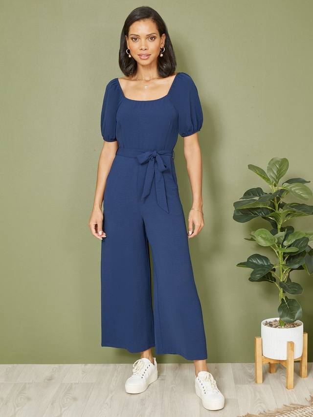 Комбинезон с пышными рукавами и квадратным вырезом горловины Yumi, темно-синий
Комбинезон с пышными рукавами и квадратным вырезом горловины Yumi, темно-синий