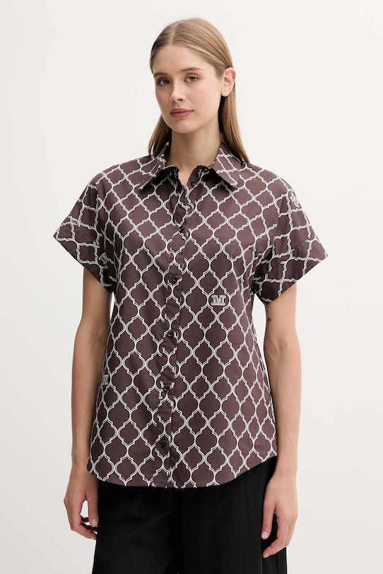 Хлопковая рубашка Max Mara Beachwear, коричневый
Хлопковая рубашка Max Mara Beachwear, коричневый