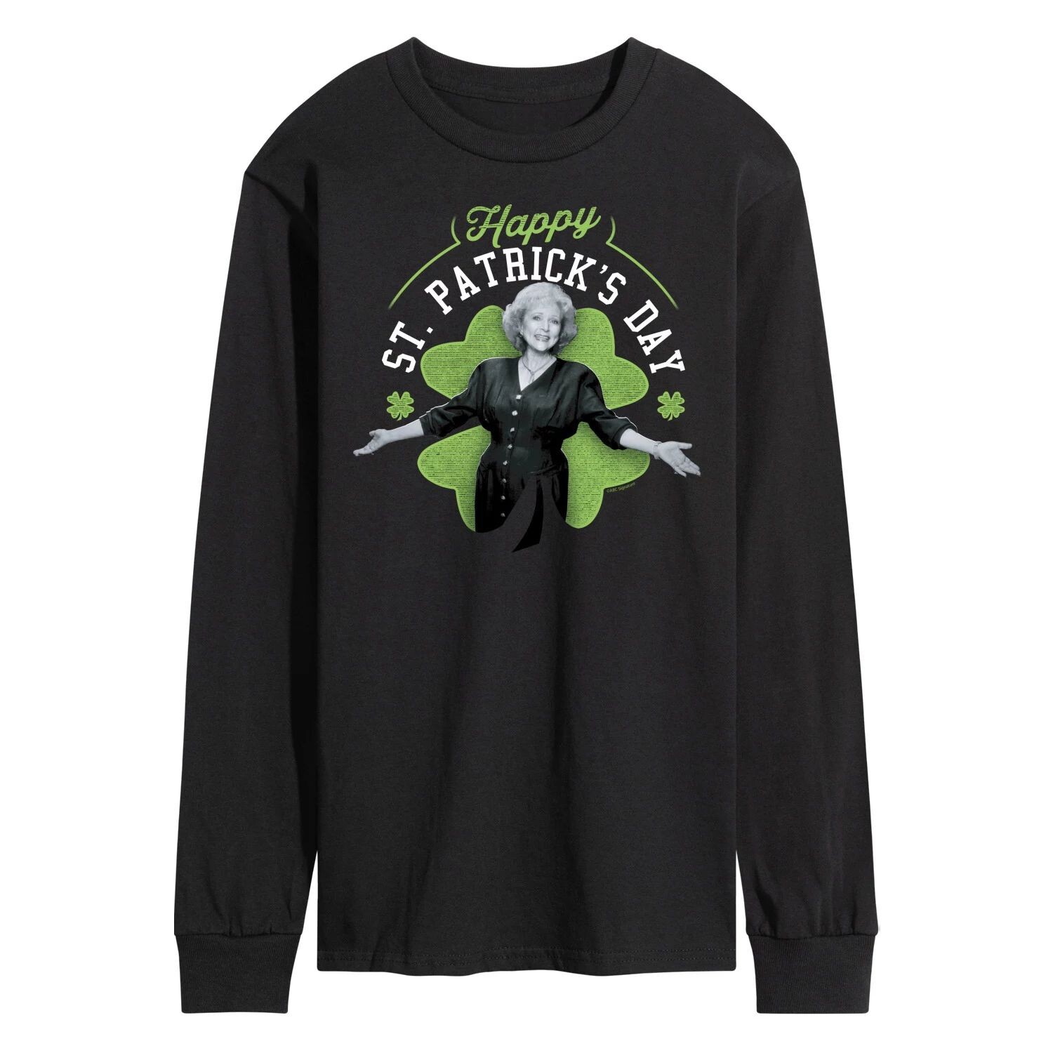 Мужская золотая футболка с изображением счастливого Святого Патрика для девочек Licensed Character, Желтый, Мужская золотая футболка с изображением счастливого Святого Патрика для девочек Licensed Character