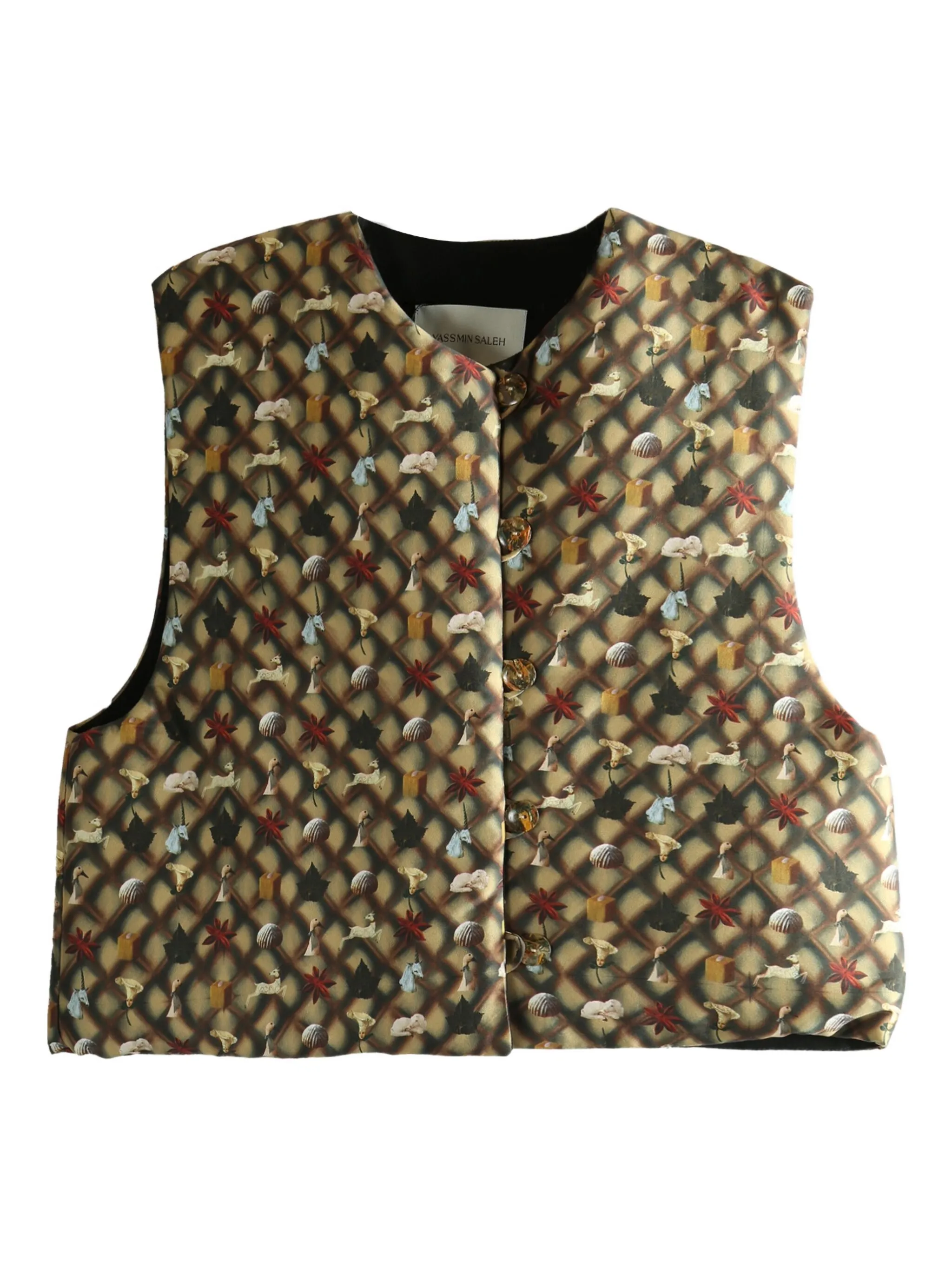 Топ с круглым вырезом Yassmin Saleh, коричневый
Топ с круглым вырезом Yassmin Saleh, коричневый