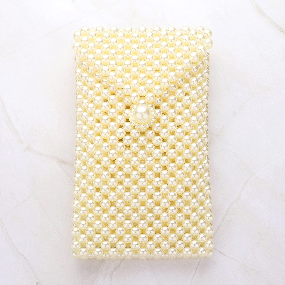 Жемчужная бисерная сумка-кошелек через плечо для телефона FASHNZFAB, кремовый
Жемчужная бисерная сумка-кошелек через плечо для телефона FASHNZFAB, кремовый