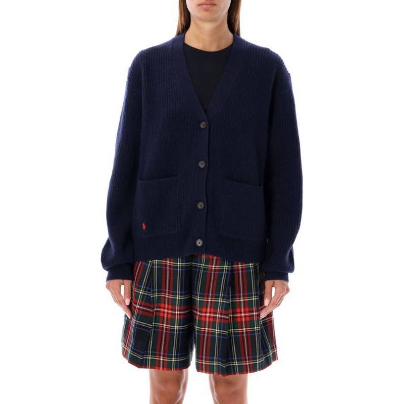Кардиган вязаный с V-образным вырезом Polo Ralph Lauren, синий
Кардиган вязаный с V-образным вырезом Polo Ralph Lauren, синий