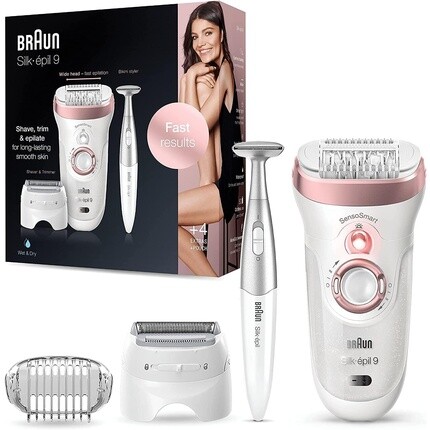 Silk-Epil 9 9/980 Senso Smart Эпилятор Бритва для лица Щетка-триммер Набор, Braun
Silk-Epil 9 9/980 Senso Smart Эпилятор Бритва для лица Щетка-триммер Набор, Braun