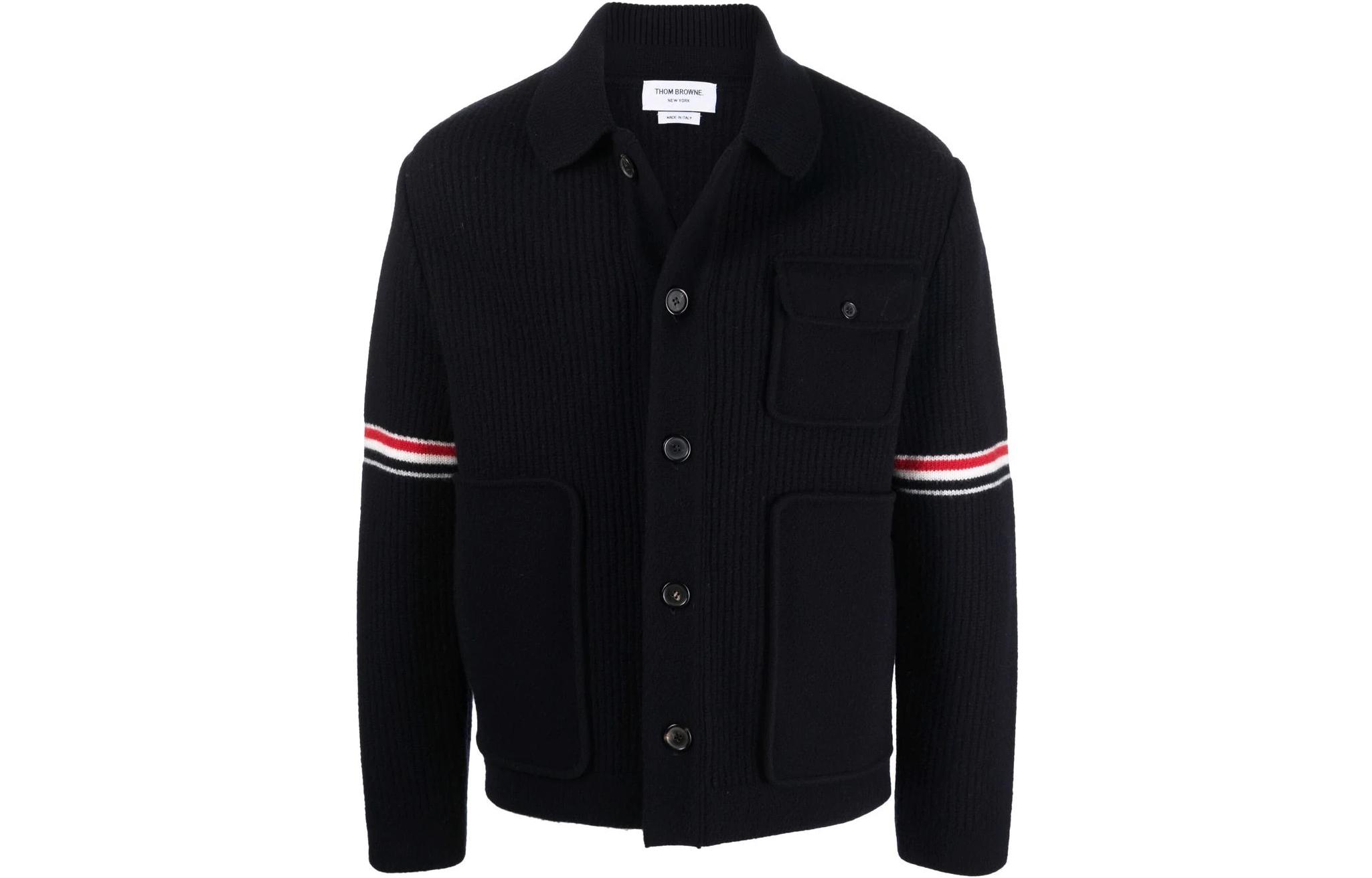 Кардиган rwb на пуговицах THOM BROWNE, синий
Кардиган rwb на пуговицах THOM BROWNE, синий