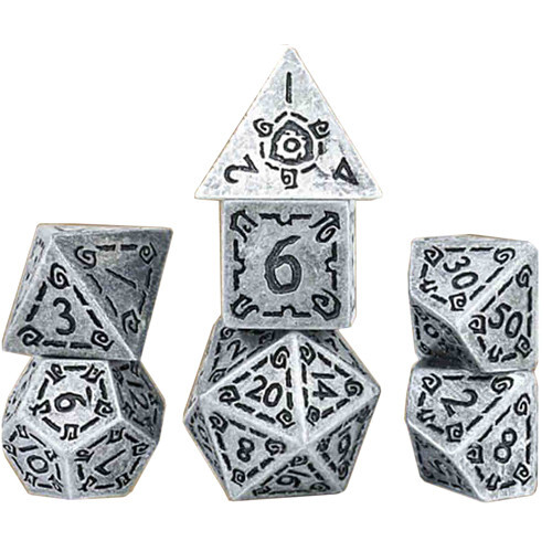 Аксессуары Sirius Dice Sirius Dice: Illusory Metal - Silver (7)
Аксессуары Sirius Dice Sirius Dice: Illusory Metal - Silver (7)