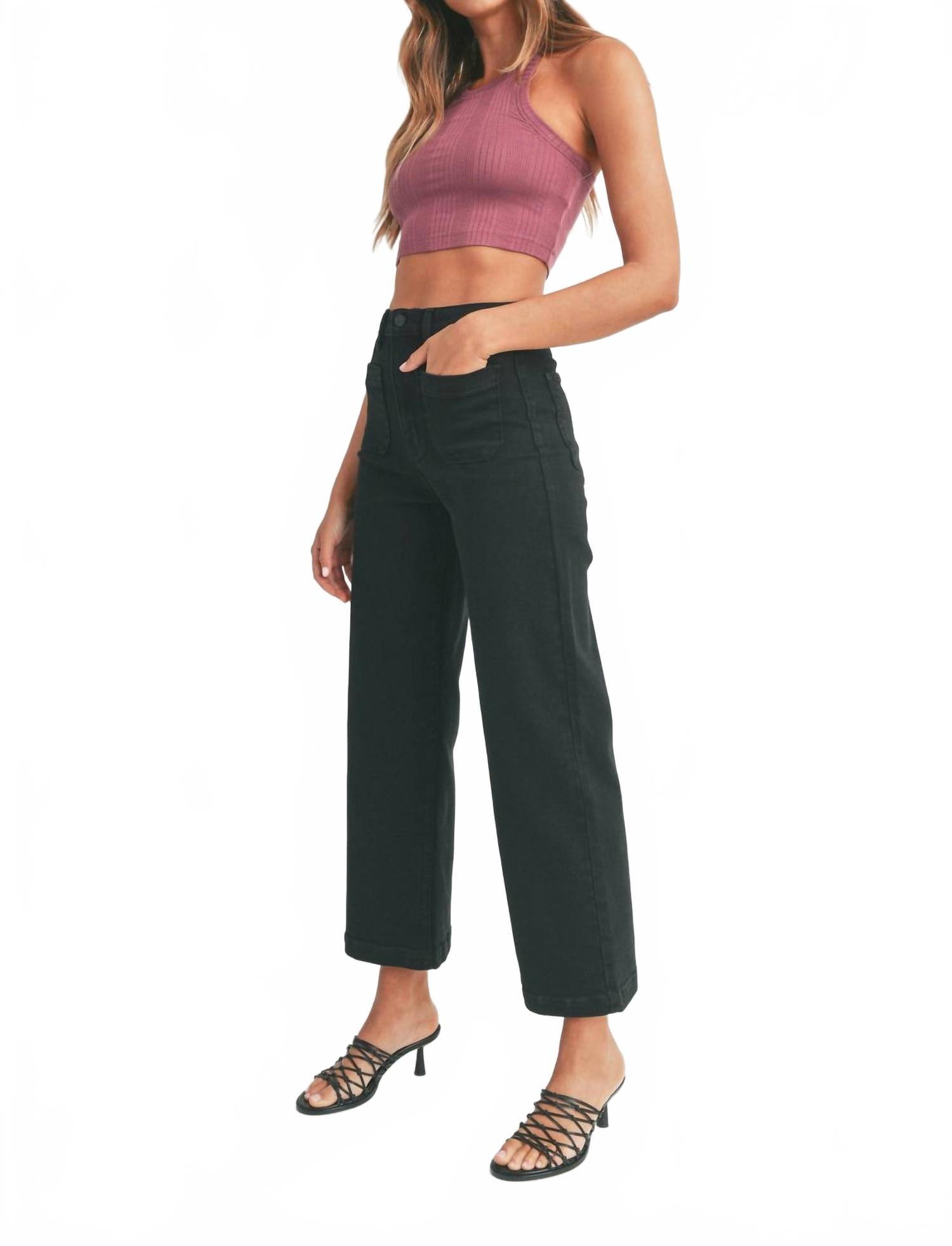 JUST BLACK DENIM Джинсы с накладными карманами, черные
JUST BLACK DENIM Джинсы с накладными карманами, черные