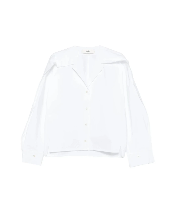 Рубашка с дугообразным воротником Sãfr, белый
Рубашка с дугообразным воротником Sãfr, белый