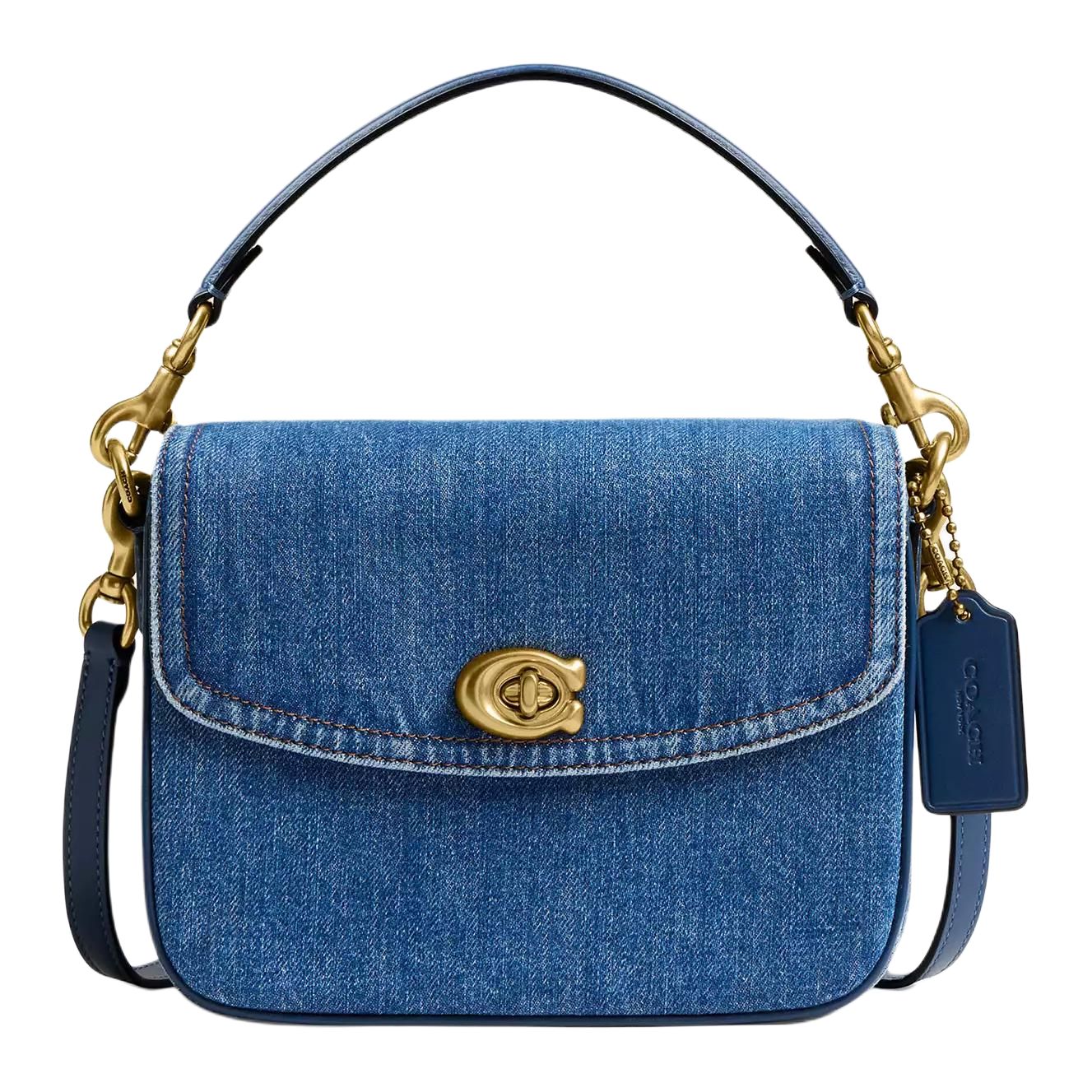 COACH Кэсси джинсовая сумка через плечо с кожаной отделкой маленькая женская тёмно-синяя
COACH Кэсси джинсовая сумка через плечо с кожаной отделкой маленькая женская тёмно-синяя