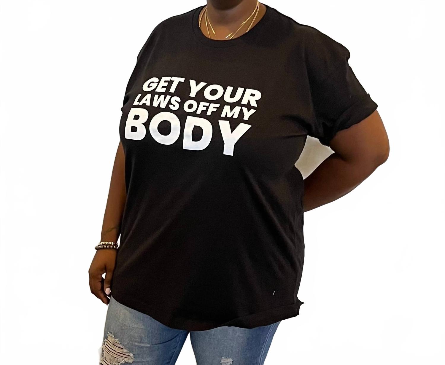 Футболка "Руки прочь от моего тела" черная Melissa Masse
Футболка "Руки прочь от моего тела" черная Melissa Masse