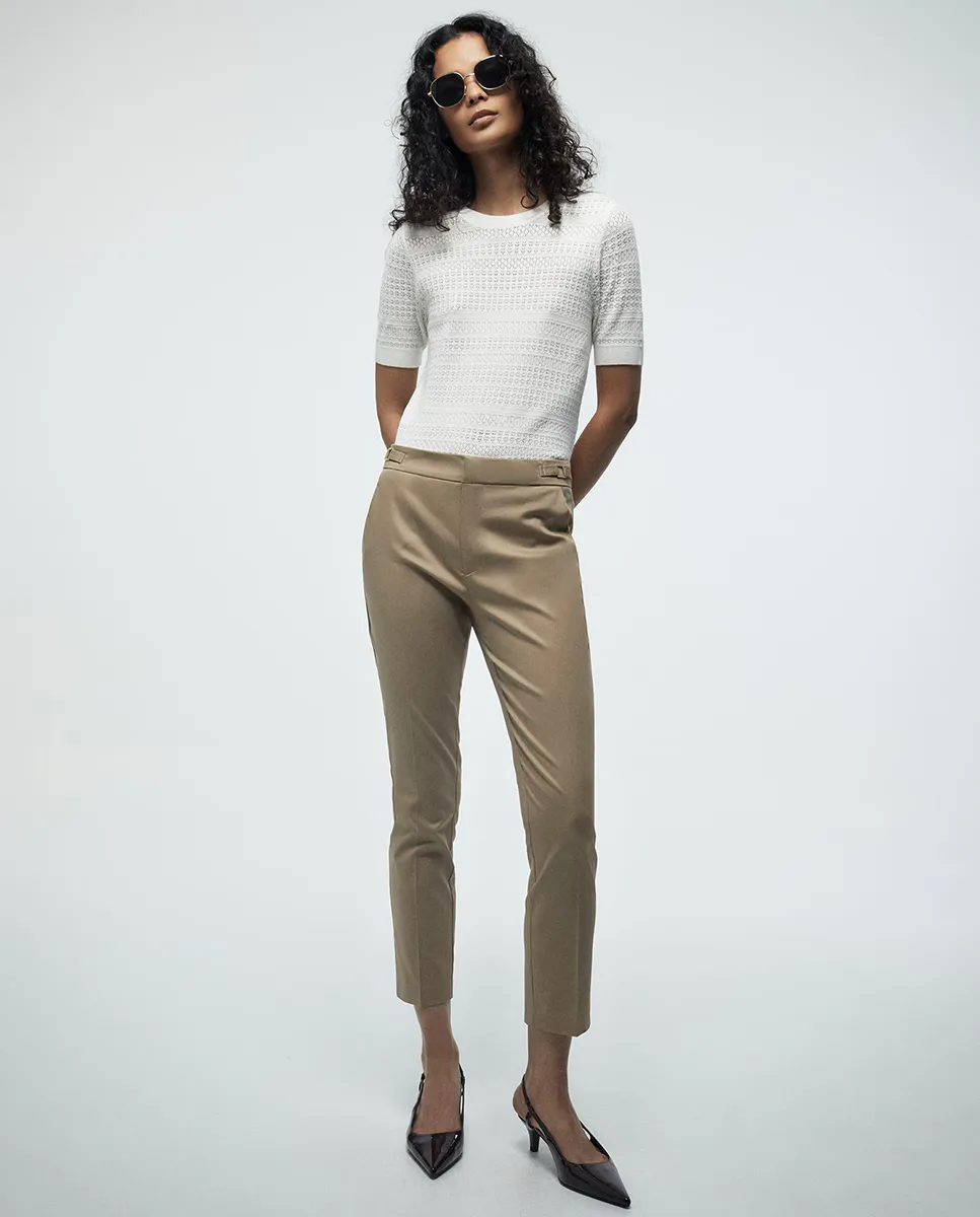 Брюки из сатина с пряжкой Sfera, коричневый
Брюки из сатина с пряжкой Sfera, коричневый