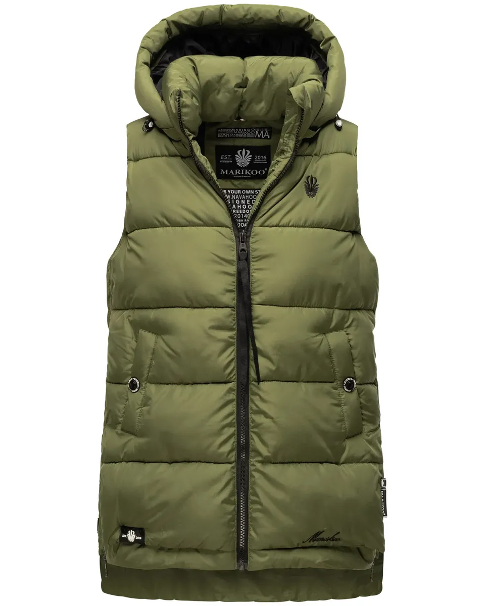 Стеганый жилет Marikoo "Заринаа" с четырьмя боковыми карманами, оливковый, Зеленый, Стеганый жилет Marikoo "Заринаа" с четырьмя боковыми карманами, оливковый
Стеганый жилет Marikoo "Заринаа" с четырьмя боковыми карманами, оливковый, Зеленый, Стеганый жилет Marikoo "Заринаа" с четырьмя боковыми карманами, оливковый