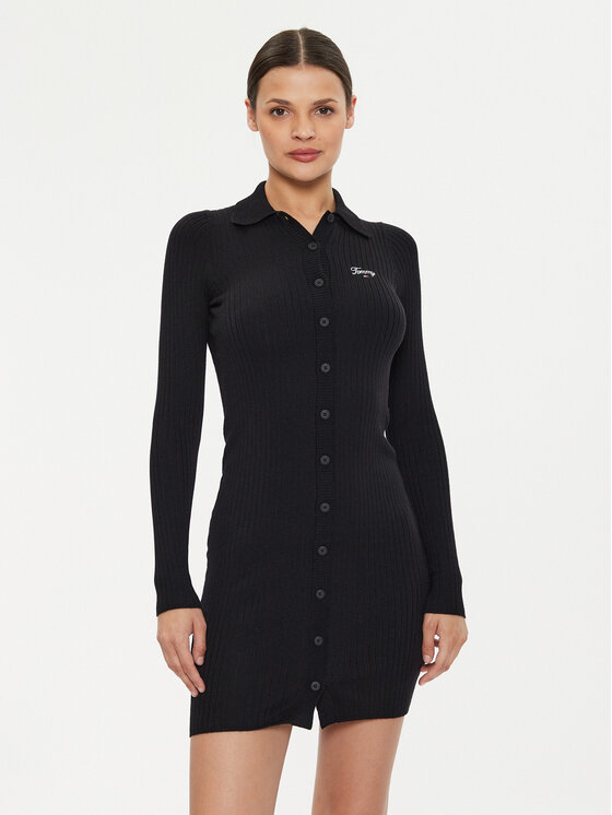 Вязаное платье slim fit Script DW0DW18481 Tommy Jeans, черный
Вязаное платье slim fit Script DW0DW18481 Tommy Jeans, черный