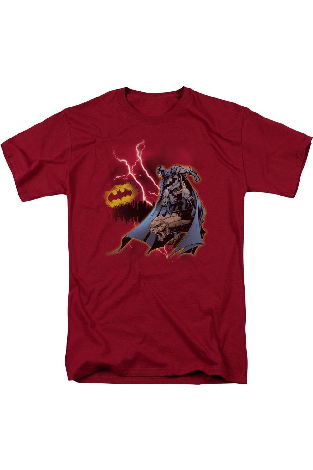 Футболка с коротким рукавом для взрослых Batman Lightning Strikes Gildan, цвет cardinal
Футболка с коротким рукавом для взрослых Batman Lightning Strikes Gildan, цвет cardinal
