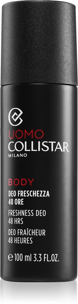 Uomo freshness deo 48h освежающий спрей-дезодорант для мужчин Collistar, 100 мл
Uomo freshness deo 48h освежающий спрей-дезодорант для мужчин Collistar, 100 мл