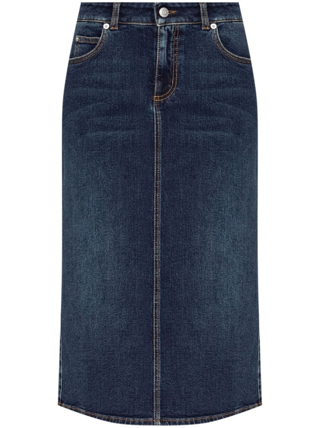 Alexander McQueen джинсовая юбка с высокой талией, синий
Alexander McQueen джинсовая юбка с высокой талией, синий