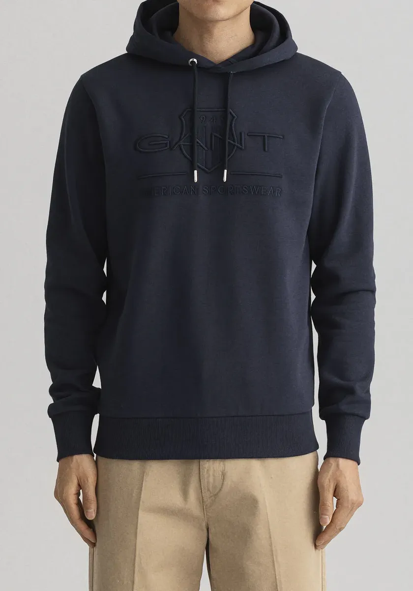 Толстовка с капюшоном "TONAL ARCHIVE SHIELD", с манжетами на рукавах и подоле Gant, синий
Толстовка с капюшоном "TONAL ARCHIVE SHIELD", с манжетами на рукавах и подоле Gant, синий