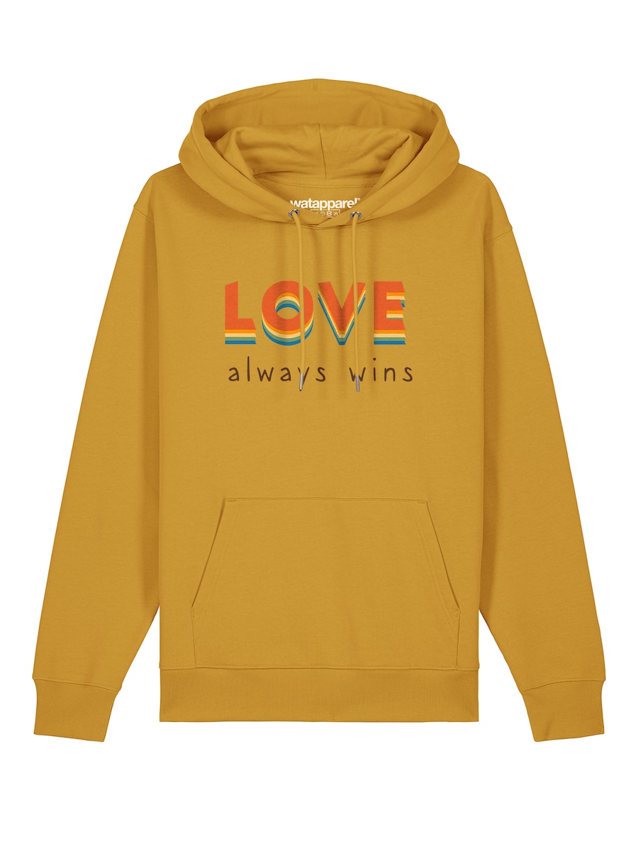 Толстовка Watapparel Love always wins, желтый
Толстовка Watapparel Love always wins, желтый