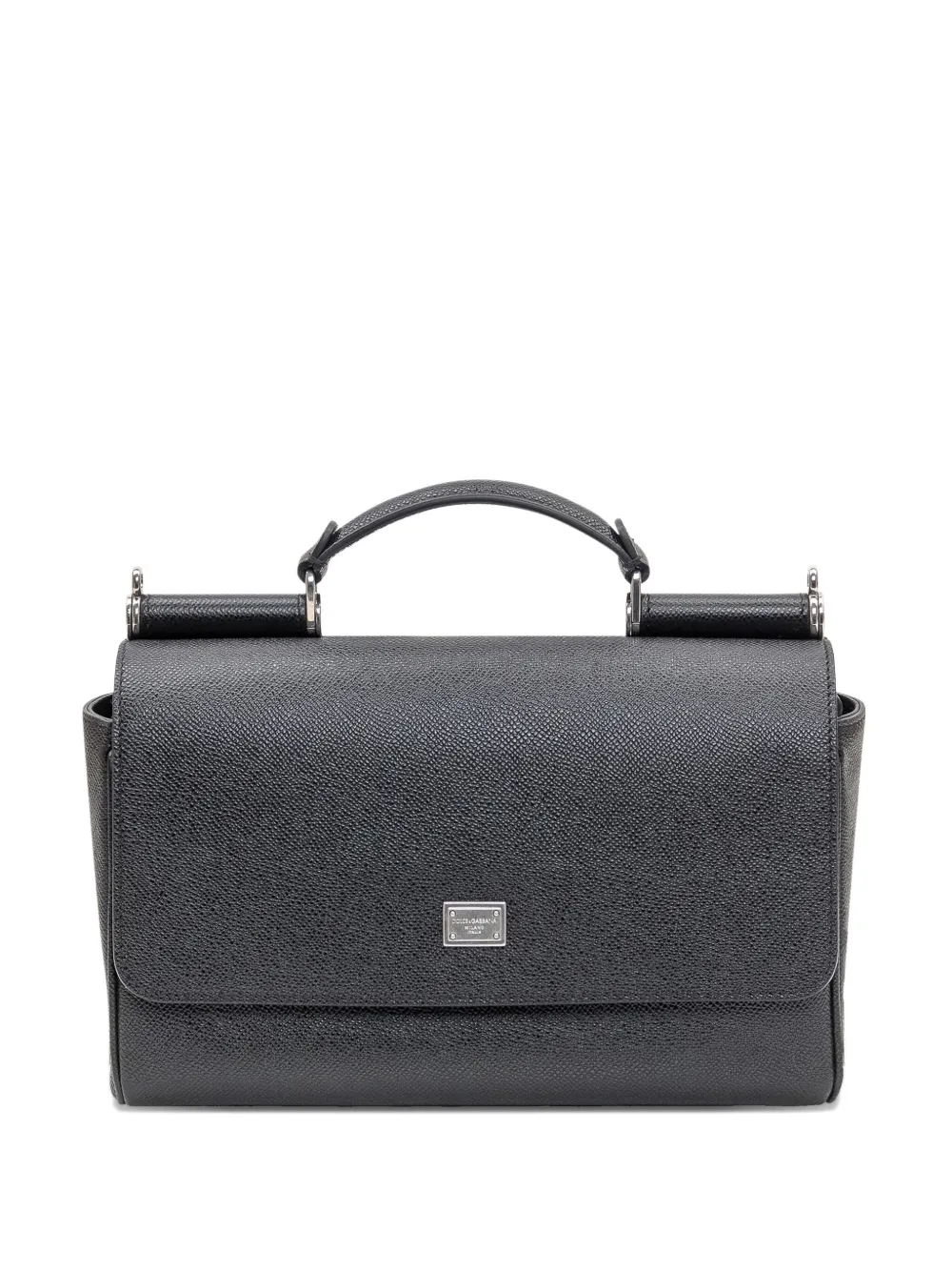 Кожаная сумка-тоут с верхней ручкой DOLCE & GABBANA, черный 
Кожаная сумка-тоут с верхней ручкой DOLCE & GABBANA, черный