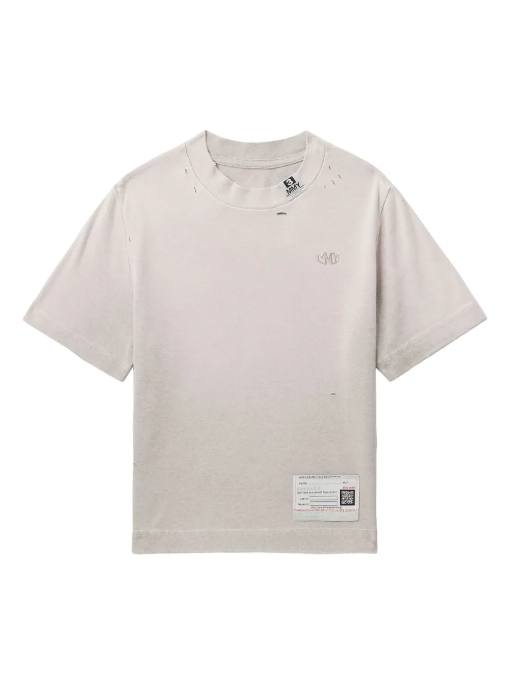 Футболка с круглым вырезом Maison Mihara Yasuhiro, нейтральный
Футболка с круглым вырезом Maison Mihara Yasuhiro, нейтральный