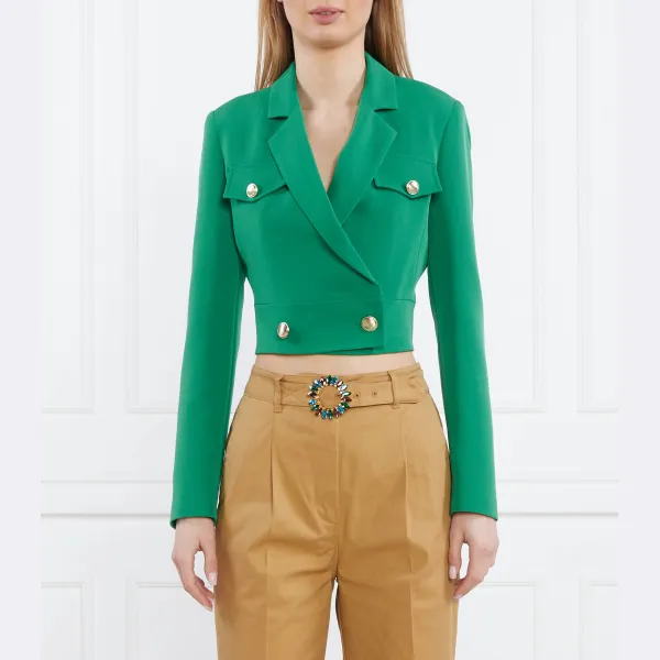 Элегантный укороченный жакет Liu Jo, зеленый
Элегантный укороченный жакет Liu Jo, зеленый