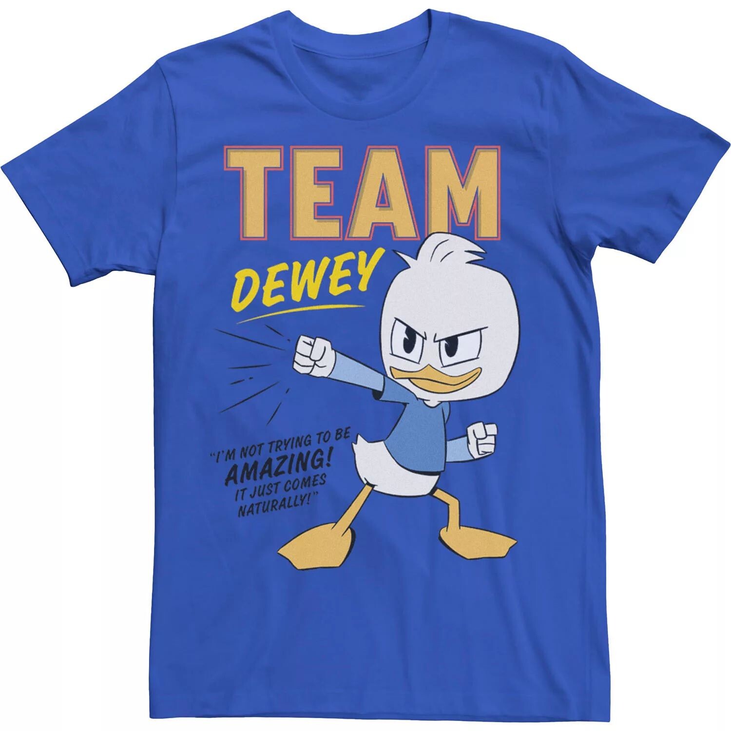 Мужская футболка Disney DuckTales Team Dewey It Just Comes Naturally Licensed Character
Мужская футболка Disney DuckTales Team Dewey It Just Comes Naturally Licensed Character