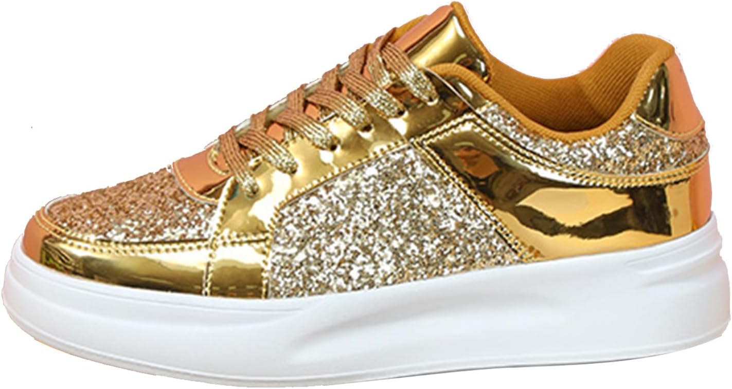 Женские кроссовки на платформе, комфортные летние кроссовки для женщин, классические нескользящие блестящие кроссовки на шнуровке на танкетке, мужские и женские блестящие теннисные кроссовки (Размер: 4, Цвет: Розовое золото) Weryuico
Женские кроссовки на платформе, комфортные летние кроссовки для женщин, классические нескользящие блестящие кроссовки на шнуровке на танкетке, мужские и женские блестящие теннисные кроссовки (Размер: 4, Цвет: Розовое золото) Weryuico