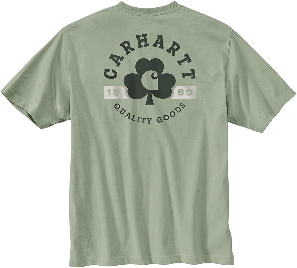 Carhartt мужская футболка 106750 Relaxed Fit Heavyweight с коротким рукавом и карманом Shamrock GRAP, Sage
Carhartt мужская футболка 106750 Relaxed Fit Heavyweight с коротким рукавом и карманом Shamrock GRAP, Sage