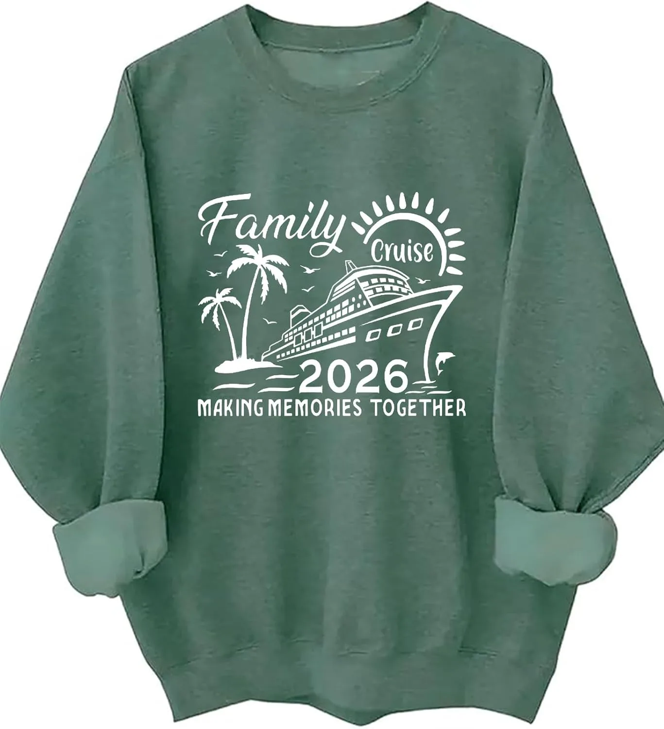 Свитшот Family Cruise 2026 для совместного отпуска MQZUO
Свитшот Family Cruise 2026 для совместного отпуска MQZUO