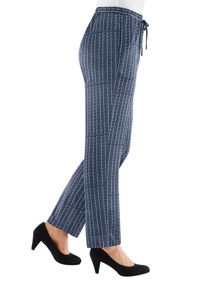 WITT WEIDEN Трикотажные брюки в темно-синюю полоску
WITT WEIDEN Трикотажные брюки в темно-синюю полоску