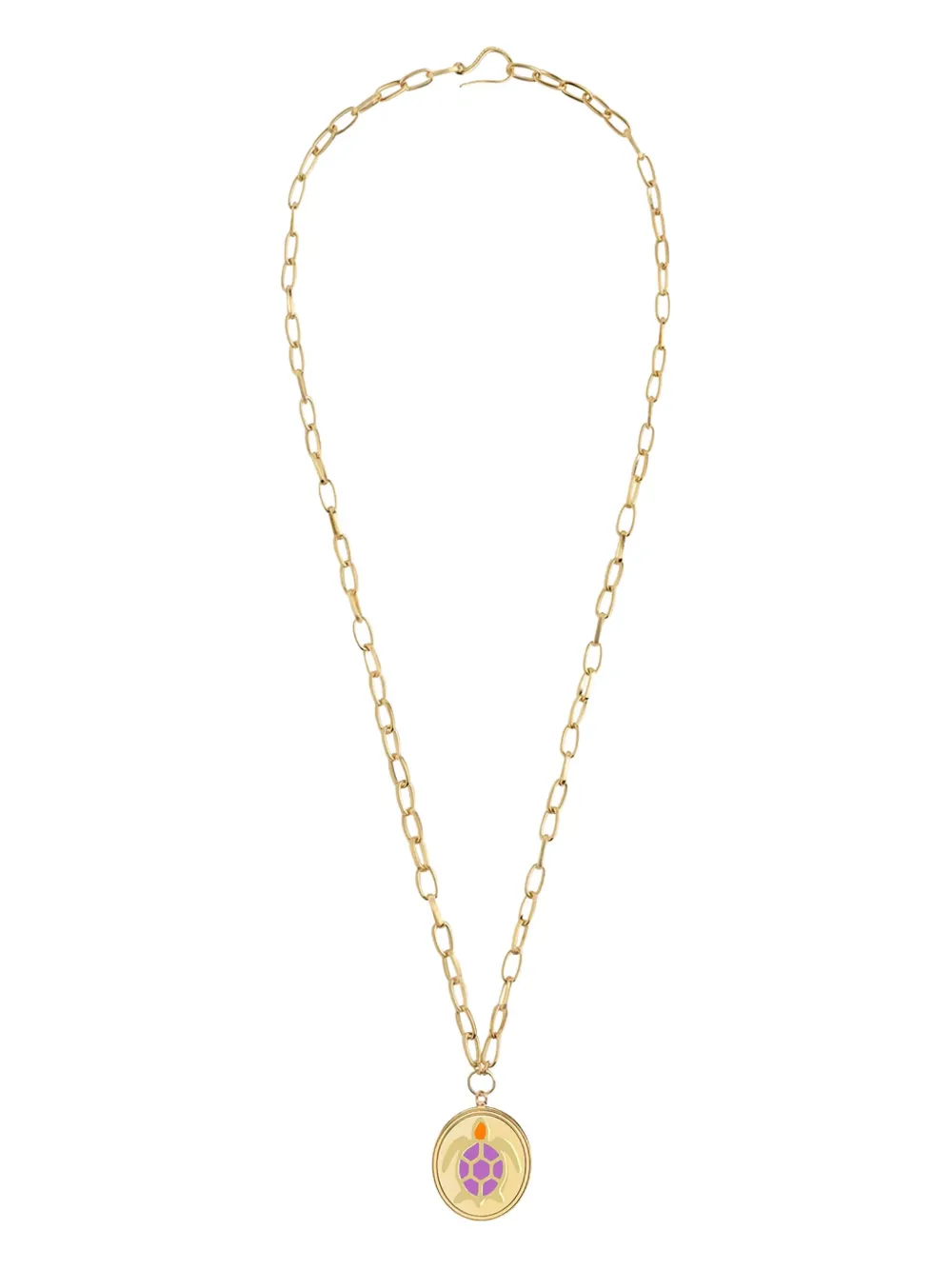 Ожерелье с подвеской в виде черепахи Wilhelmina Garcia, золотой 
Ожерелье с подвеской в виде черепахи Wilhelmina Garcia, золотой