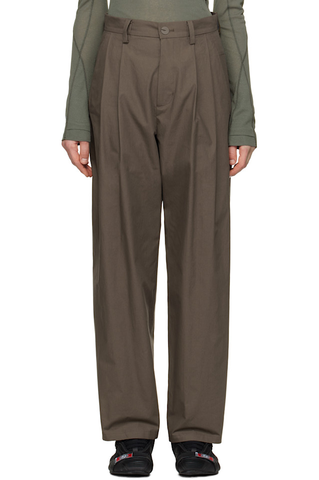 Широкие брюки с поясом из бисера Hyein Seo, коричневый
Широкие брюки с поясом из бисера Hyein Seo, коричневый