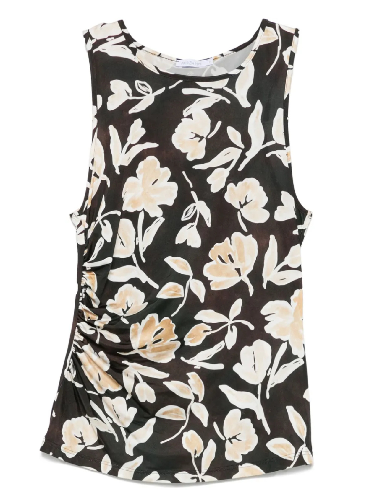 Топ из джерси с цветочным принтом Patrizia Pepe, коричневый
Топ из джерси с цветочным принтом Patrizia Pepe, коричневый