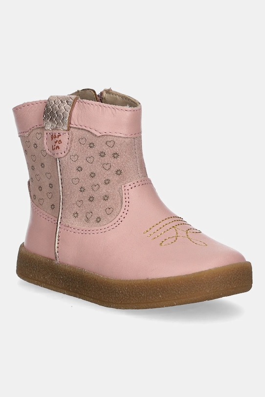 Детские кожаные ботильоны Garvalin, розовый
Детские кожаные ботильоны Garvalin, розовый