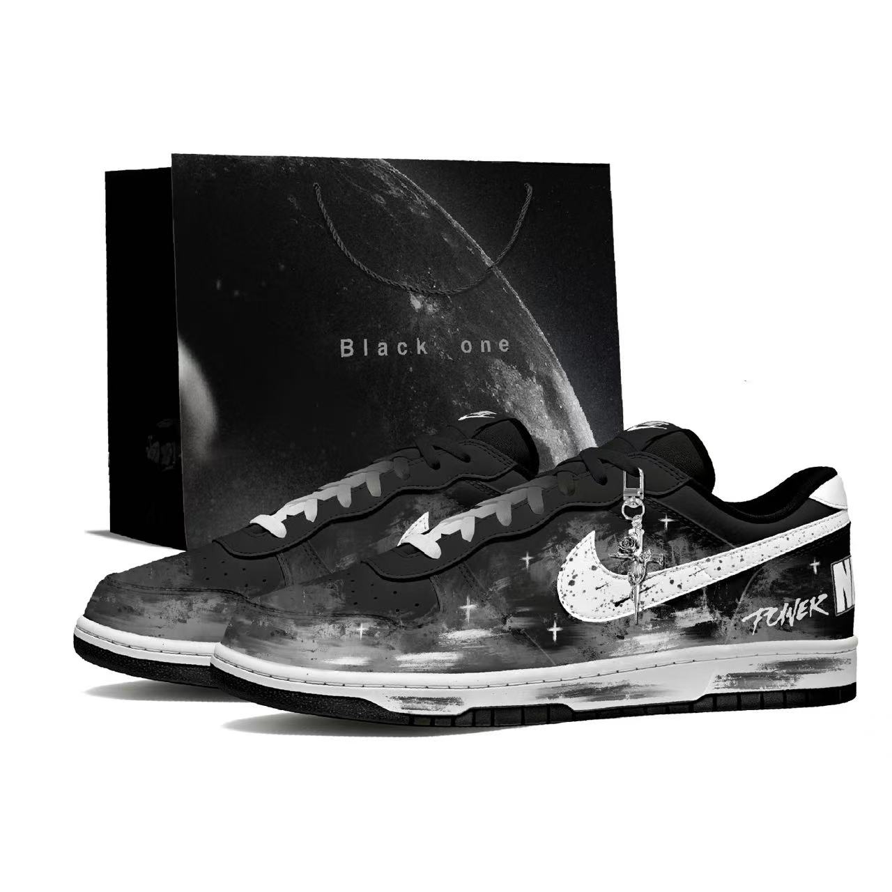 Nike Мужские износостойкие дышащие низкие скейтбордные кроссовки Big Stellar Groove, черный с белым
Nike Мужские износостойкие дышащие низкие скейтбордные кроссовки Big Stellar Groove, черный с белым