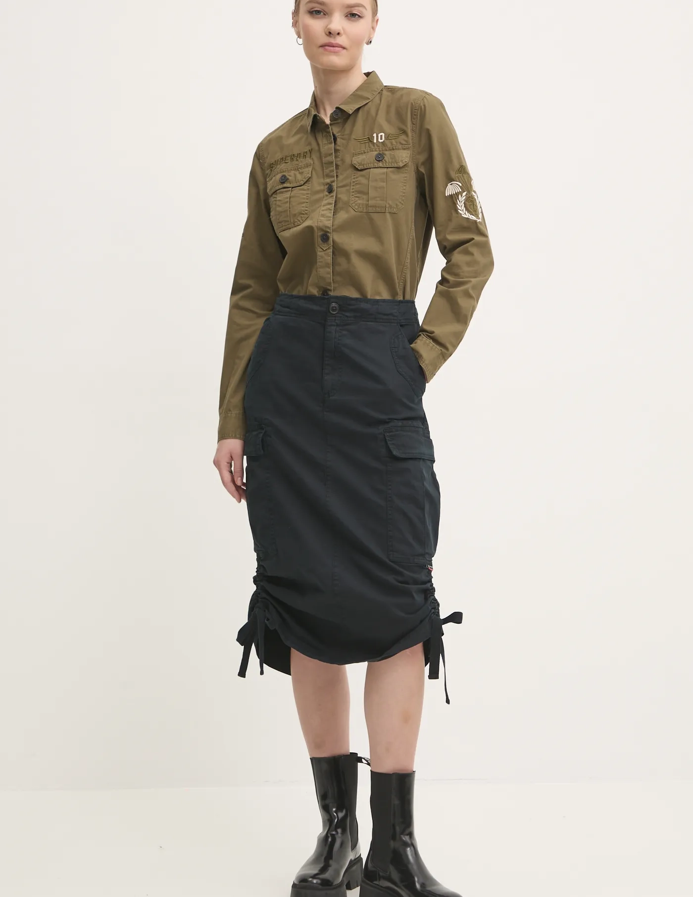 Хлопковая рубашка Superdry, зеленый
Хлопковая рубашка Superdry, зеленый