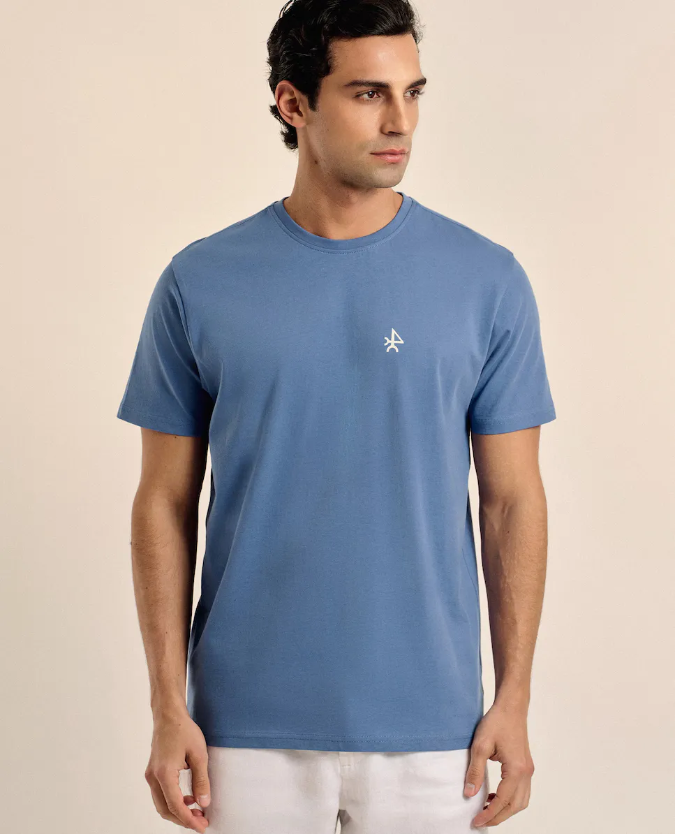 Классическая мужская футболка с коротким рукавом и принтом Valecuatro, индиго
Классическая мужская футболка с коротким рукавом и принтом Valecuatro, индиго